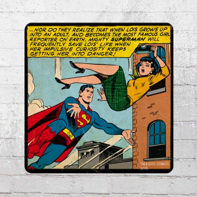 DC Comics Superman Coaster Logo Untersetzer LOGOSHIRT Superhero